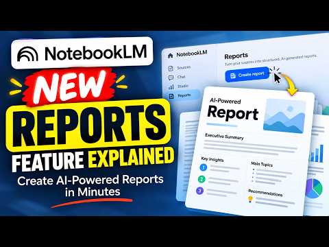 NotebookLM New Reports Feature Explained | Create AI-Powered Reports in Minutes
