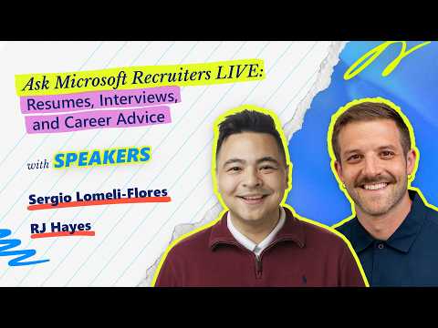 Ask Microsoft Recruiters LIVE | Resumes, Interviews, and Career Advice