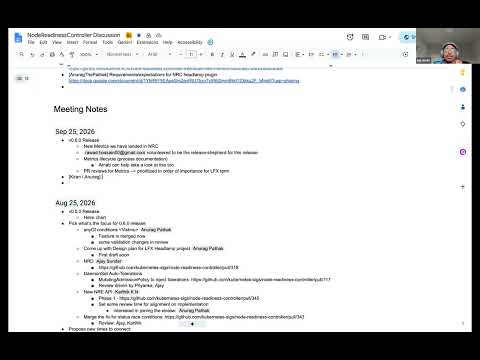 SIG Node Meeting for 2026-09-25