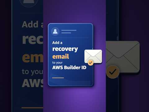 How to add a recovery email to your AWS Builder ID