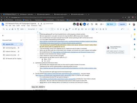 SIG Network Meeting for 2026-10-06