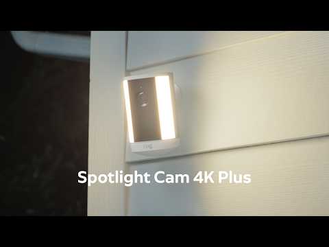 New Ring Spotlight Cam 4K Plus | Retinal 4K, Motion-Activated Spotlights, and 3D MotionDetection