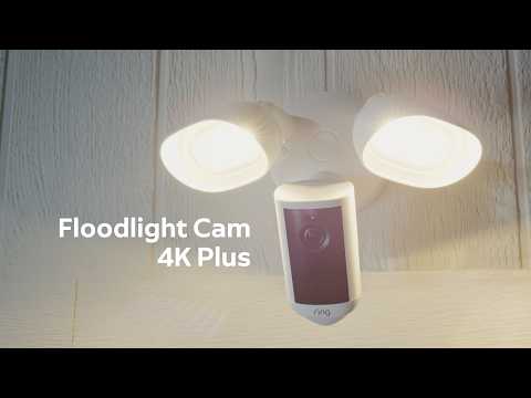 New Ring Floodlight Cam 4K Plus | Retinal 4K, Motion-Activated Floodlights, and 3D MotionDetection