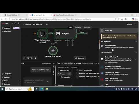 Create Your First AI Agent in n8n | LLM & Memory Setup