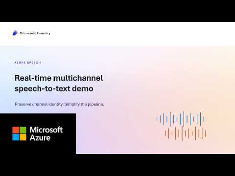 Real-Time Multichannel Speech-to-Text: Transcribe Stereo Audio in One Stream