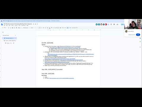 WG Workload Aware Scheduling Meeting for 2026-10-08