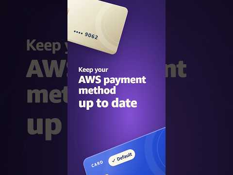 Keep your AWS payment method up to date