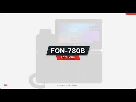 FortiFone FON-780B Phone Tutorial | FortiVoice