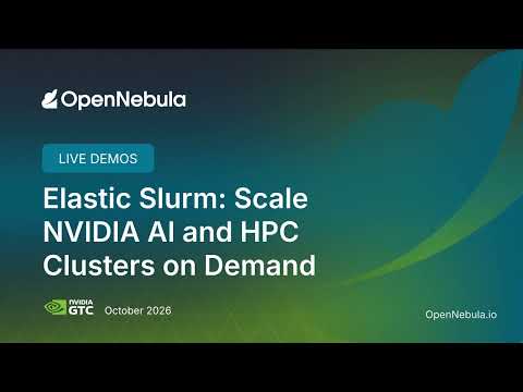 Elastic Slurm: Scale NVIDIA AI and HPC Clusters on Demand | NVIDIA GTC Berlin 2026
