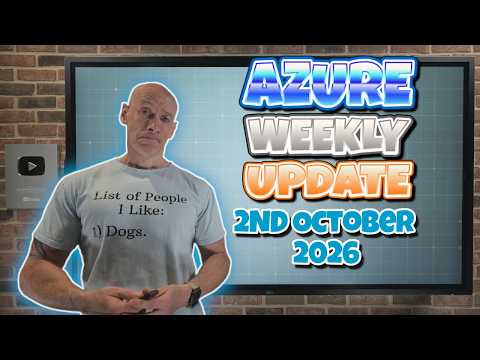 Azure Weekly Update – 2nd October 2026