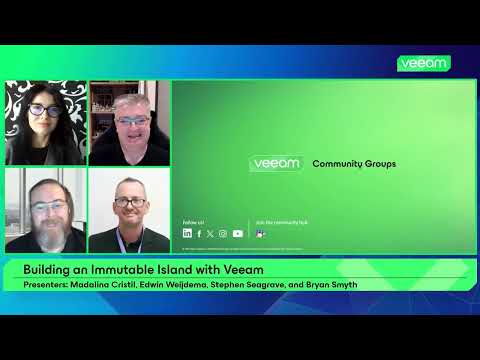 Building an Immutable Island with Veeam | V100 Show | October 2026