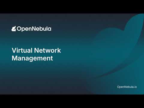 Virtual Network Management in OpenNebula
