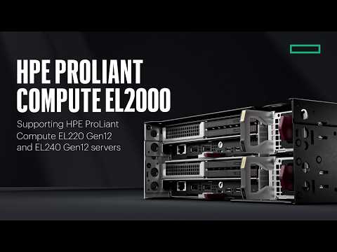 HPE ProLiant Compute EL2000 Server Chassis Product Tour Video