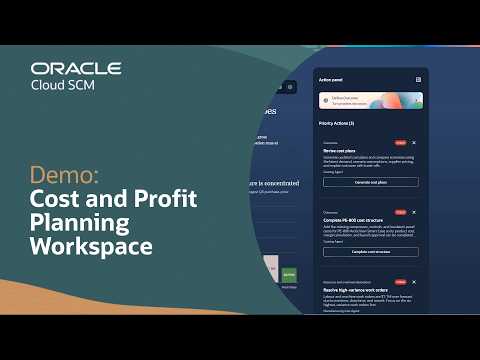 Accelerate Cost and Profit Planning with Oracle Fusion Claw